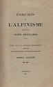 Evolution de l'alpinisme dans les Alpes françaises, Arthur Raymann : couverture